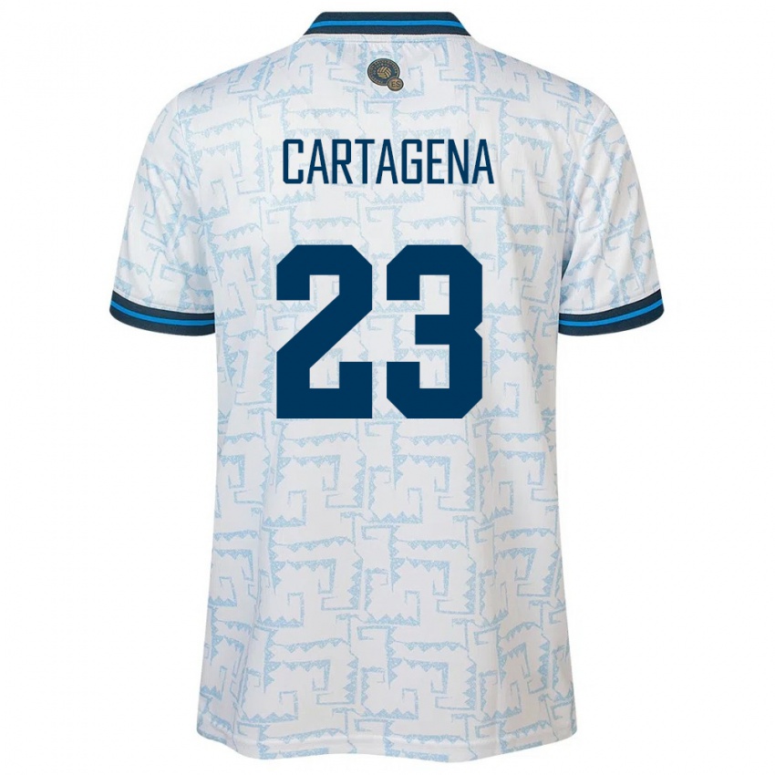 Kinder El Salvador Melvin Cartagena #23 Weiß Auswärtstrikot Trikot 24-26 T-Shirt