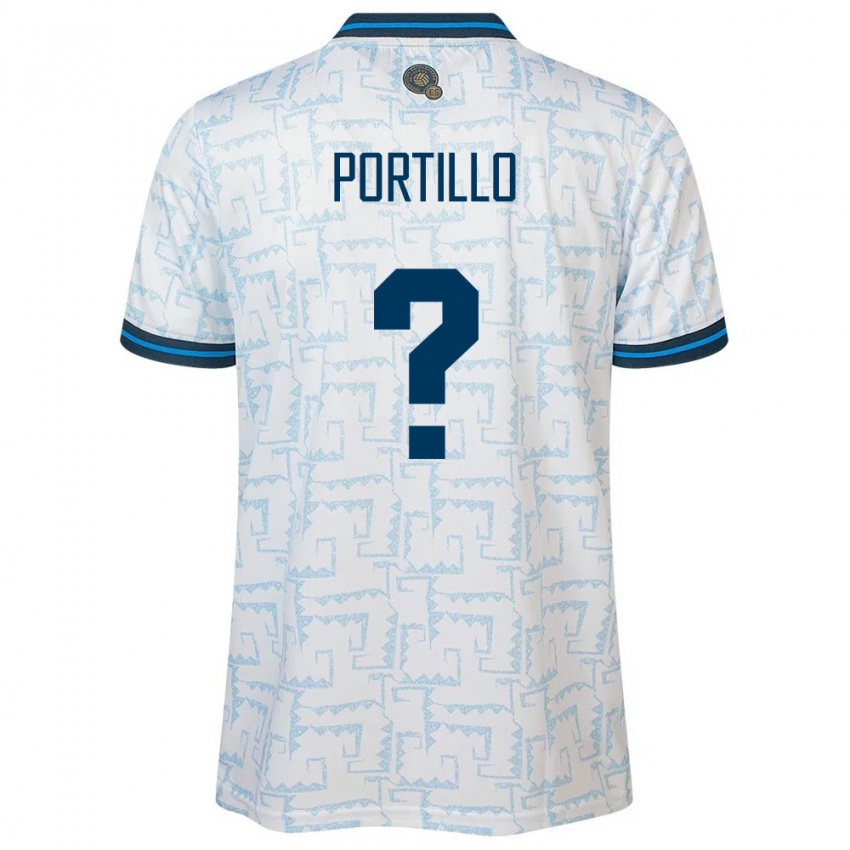 Kinder El Salvador Cristian Portillo #0 Weiß Auswärtstrikot Trikot 24-26 T-Shirt