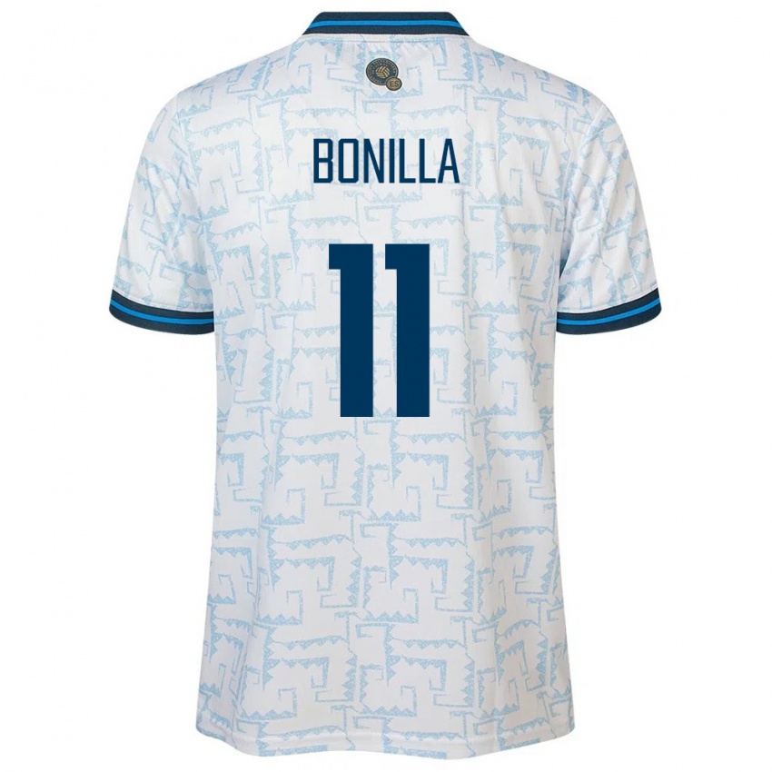 Kinder El Salvador Jarell Bonilla #11 Weiß Auswärtstrikot Trikot 24-26 T-Shirt