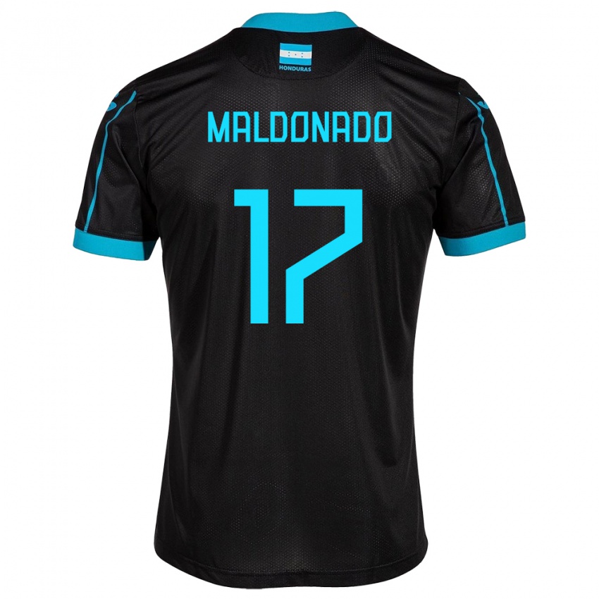 Kinder Honduras Axel Maldonado #17 Schwarz Auswärtstrikot Trikot 24-26 T-Shirt