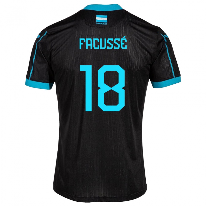 Kinder Honduras Enrique Facussé #18 Schwarz Auswärtstrikot Trikot 24-26 T-Shirt