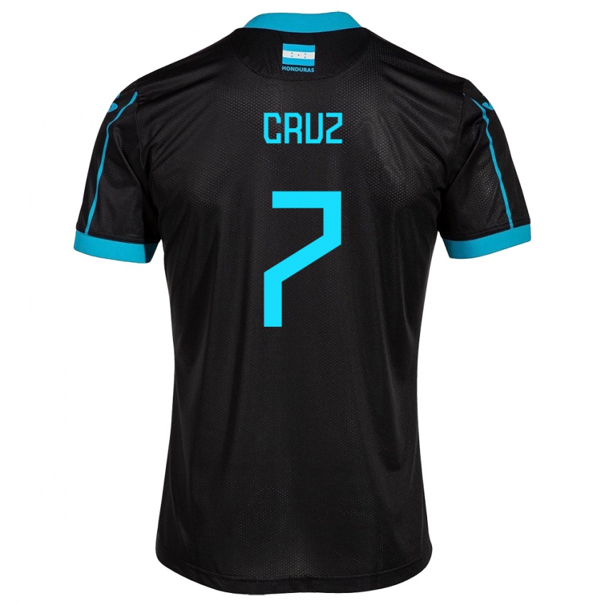 Kinder Honduras Nixon Cruz #7 Schwarz Auswärtstrikot Trikot 24-26 T-Shirt