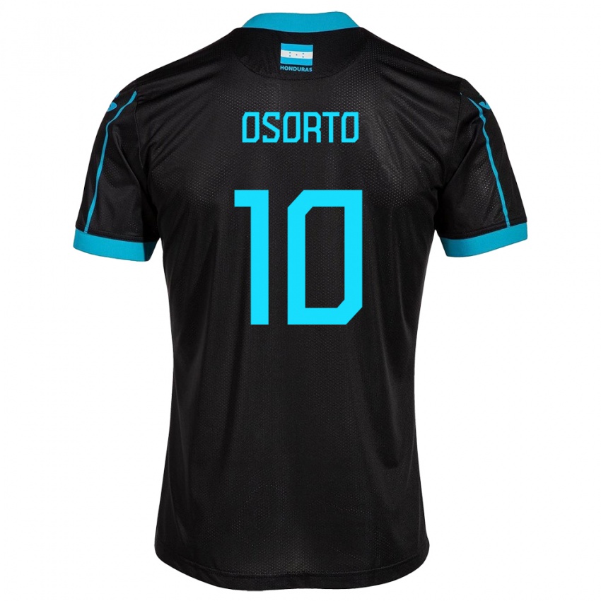 Kinder Honduras Roberto Osorto #10 Schwarz Auswärtstrikot Trikot 24-26 T-Shirt