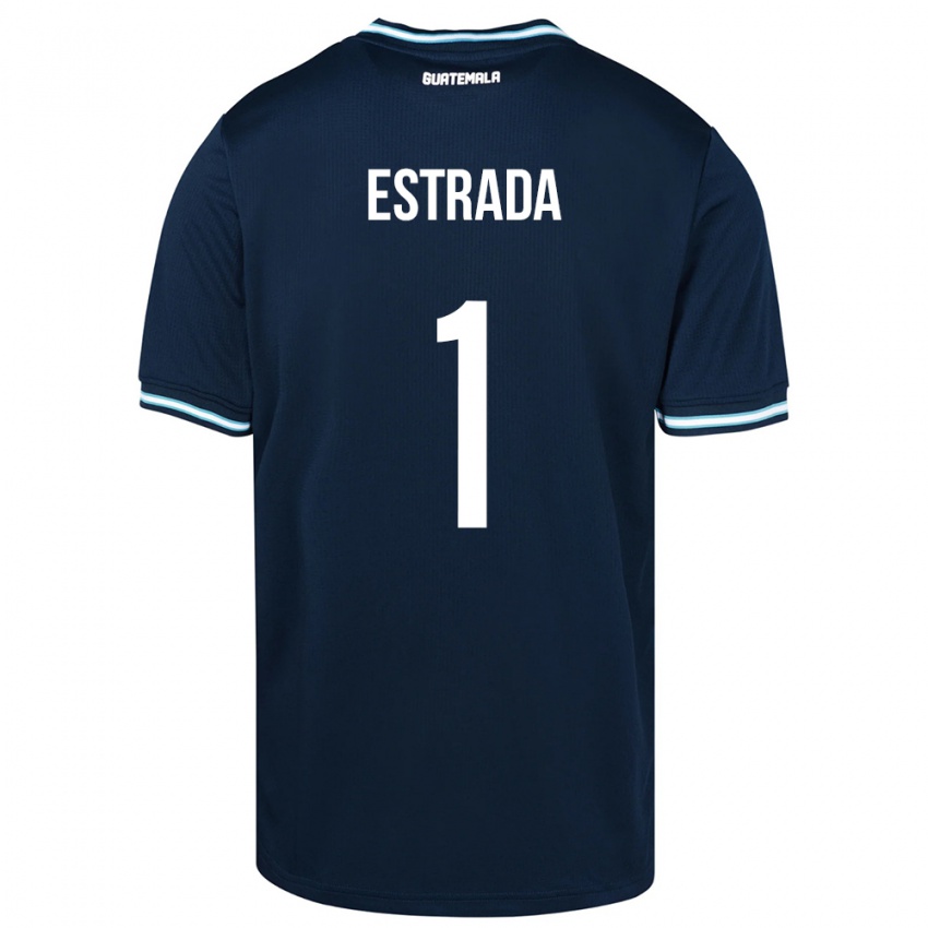 Kinder Guatemala Alexia Estrada #1 Blau Auswärtstrikot Trikot 24-26 T-Shirt