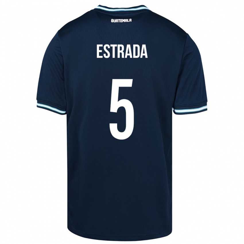 Kinder Guatemala Elizabeth Estrada #5 Blau Auswärtstrikot Trikot 24-26 T-Shirt