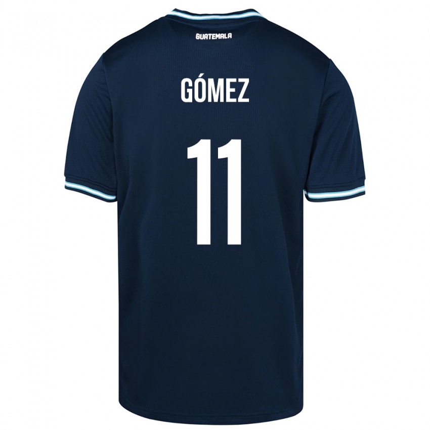 Kinder Guatemala Savianna Gómez #11 Blau Auswärtstrikot Trikot 24-26 T-Shirt