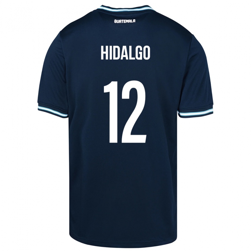 Kinder Guatemala Angie Hidalgo #12 Blau Auswärtstrikot Trikot 24-26 T-Shirt