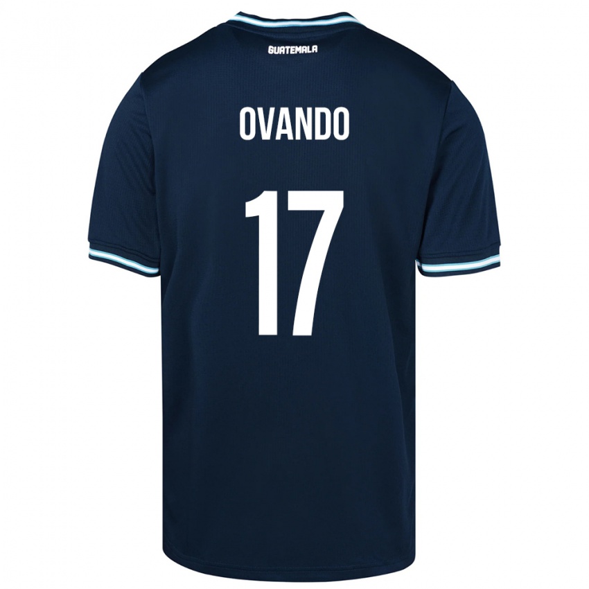 Kinder Guatemala Sandra Ovando #17 Blau Auswärtstrikot Trikot 24-26 T-Shirt
