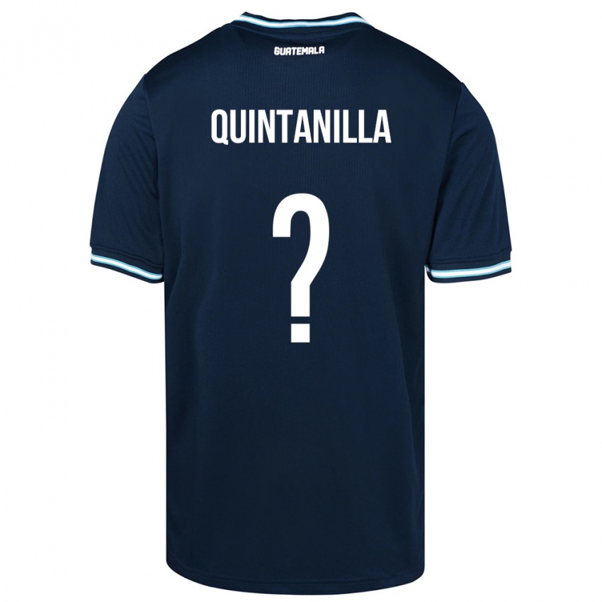 Kinder Guatemala Anayelli Quintanilla #0 Blau Auswärtstrikot Trikot 24-26 T-Shirt