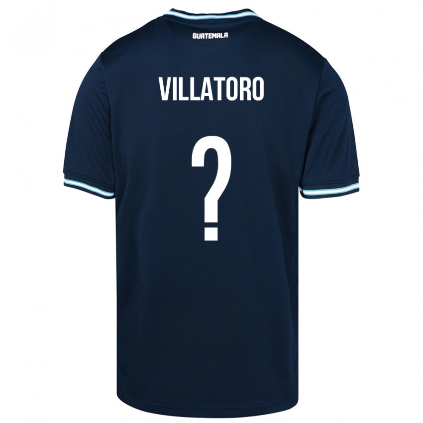 Kinder Guatemala Grace Villatoro #0 Blau Auswärtstrikot Trikot 24-26 T-Shirt