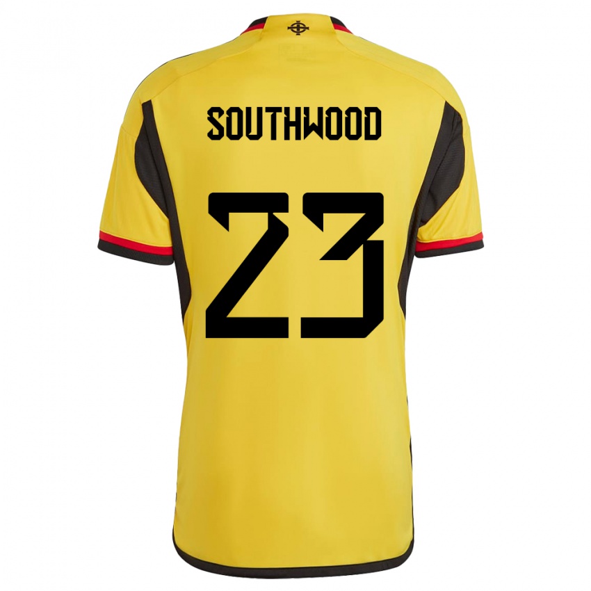 Kinder Nordirland Luke Southwood #23 Weiß Auswärtstrikot Trikot 24-26 T-Shirt