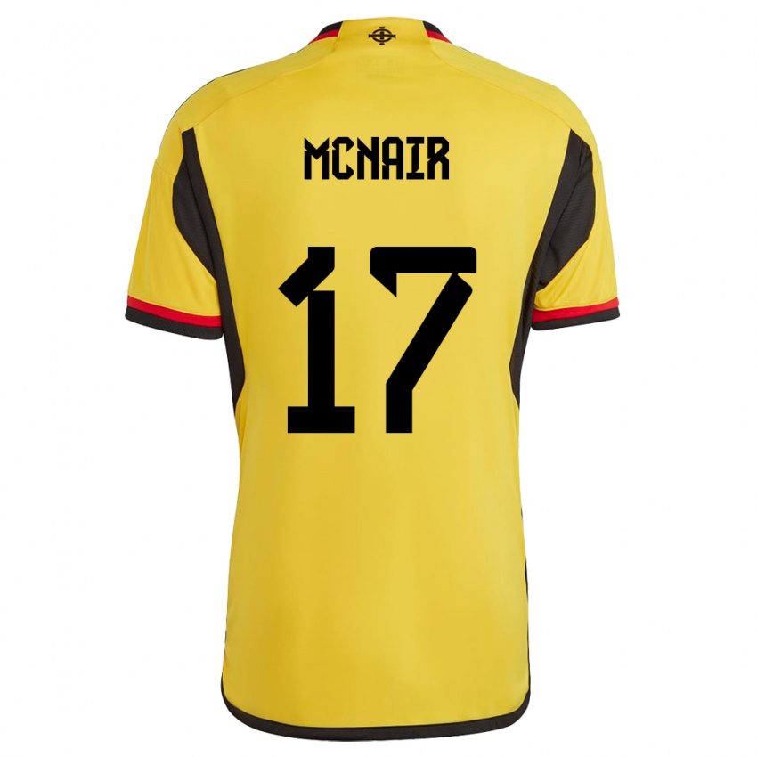 Kinder Nordirland Paddy Mcnair #17 Weiß Auswärtstrikot Trikot 24-26 T-Shirt