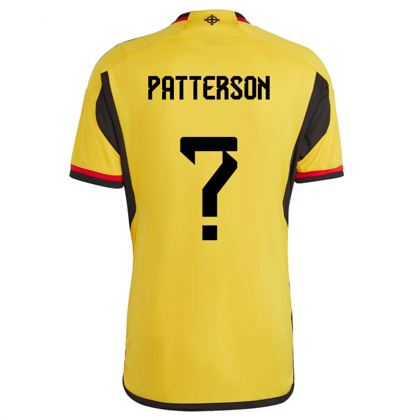 Kinder Nordirland Jack Patterson #0 Weiß Auswärtstrikot Trikot 24-26 T-Shirt