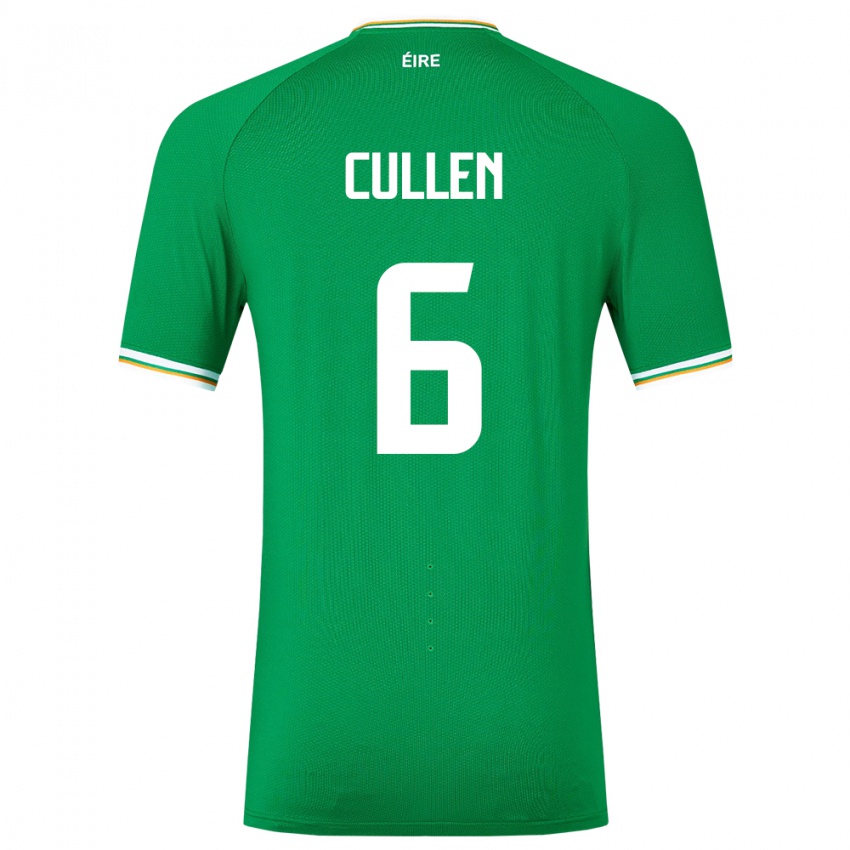 Herren Irische Josh Cullen #6 Grün Heimtrikot Trikot 24-26 T-Shirt