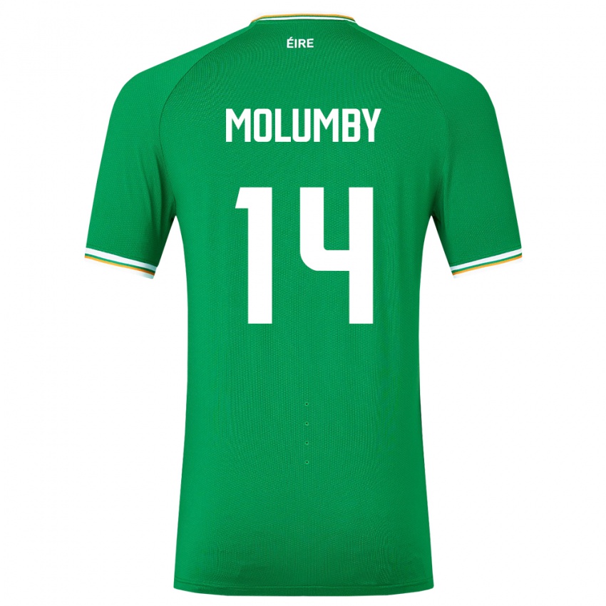 Herren Irische Jayson Molumby #14 Grün Heimtrikot Trikot 24-26 T-Shirt