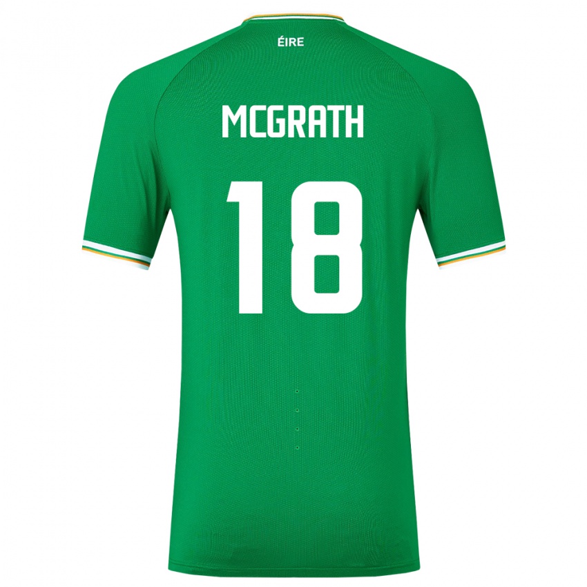 Herren Irische Jamie Mcgrath #18 Grün Heimtrikot Trikot 24-26 T-Shirt