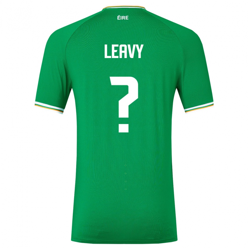 Herren Irische Kian Leavy #0 Grün Heimtrikot Trikot 24-26 T-Shirt