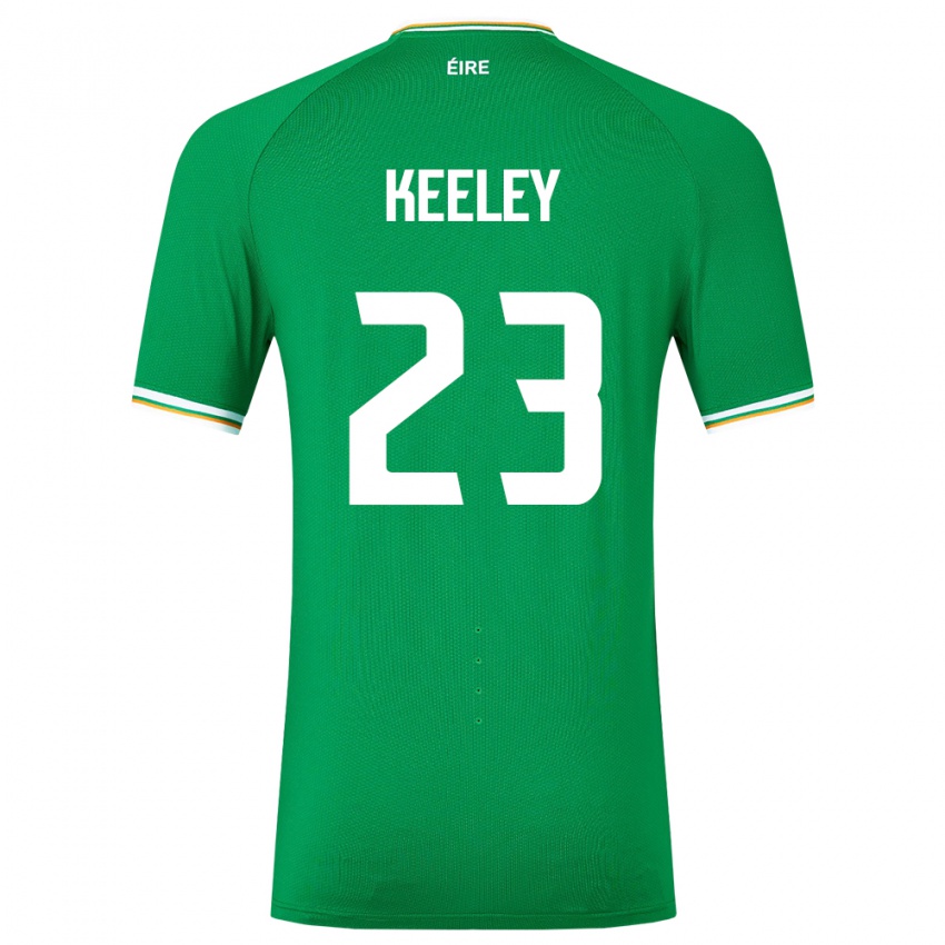 Herren Irische Josh Keeley #23 Grün Heimtrikot Trikot 24-26 T-Shirt