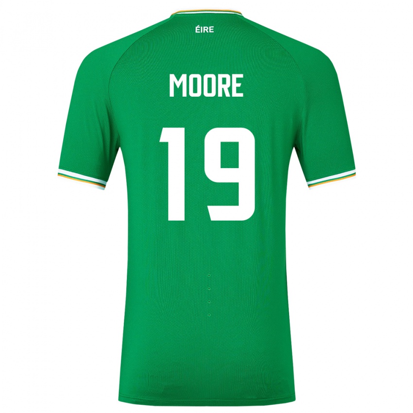 Herren Irische Sean Moore #19 Grün Heimtrikot Trikot 24-26 T-Shirt