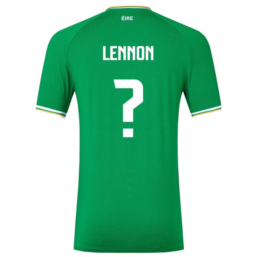 Herren Irische Adam Lennon #0 Grün Heimtrikot Trikot 24-26 T-Shirt