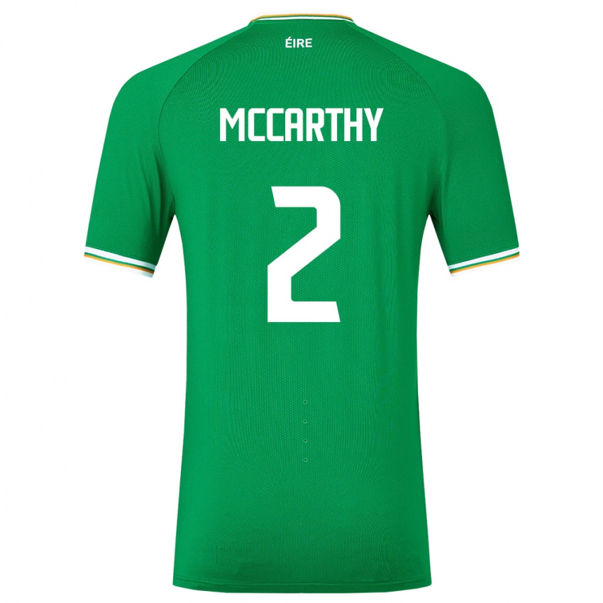 Herren Irische Savannah Mccarthy #2 Grün Heimtrikot Trikot 24-26 T-Shirt