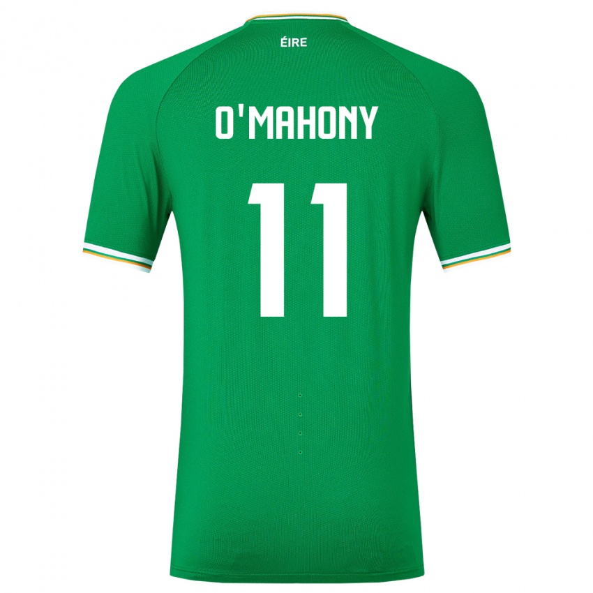 Herren Irische Éabha O'mahony #11 Grün Heimtrikot Trikot 24-26 T-Shirt