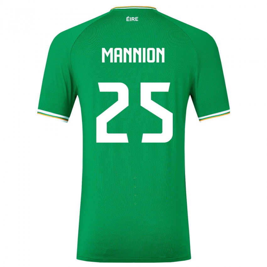 Herren Irische Aoife Mannion #25 Grün Heimtrikot Trikot 24-26 T-Shirt