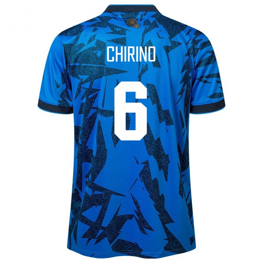 Herren El Salvador Alejandra Chirino #6 Blau Heimtrikot Trikot 24-26 T-Shirt