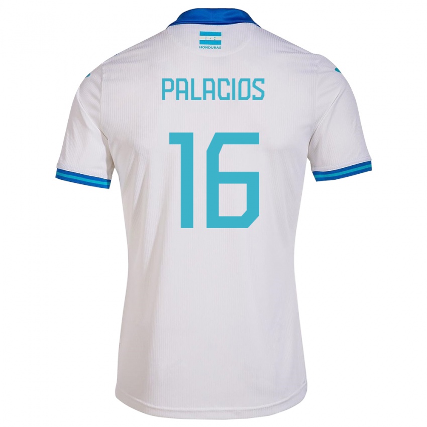 Herren Honduras Danilo Palacios #16 Weiß Heimtrikot Trikot 24-26 T-Shirt