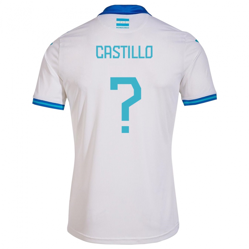 Herren Honduras Jeferson Castillo #0 Weiß Heimtrikot Trikot 24-26 T-Shirt