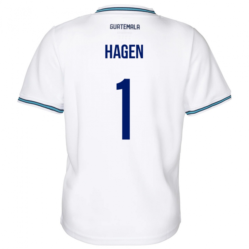 Herren Guatemala Nicholas Hagen #1 Weiß Heimtrikot Trikot 24-26 T-Shirt