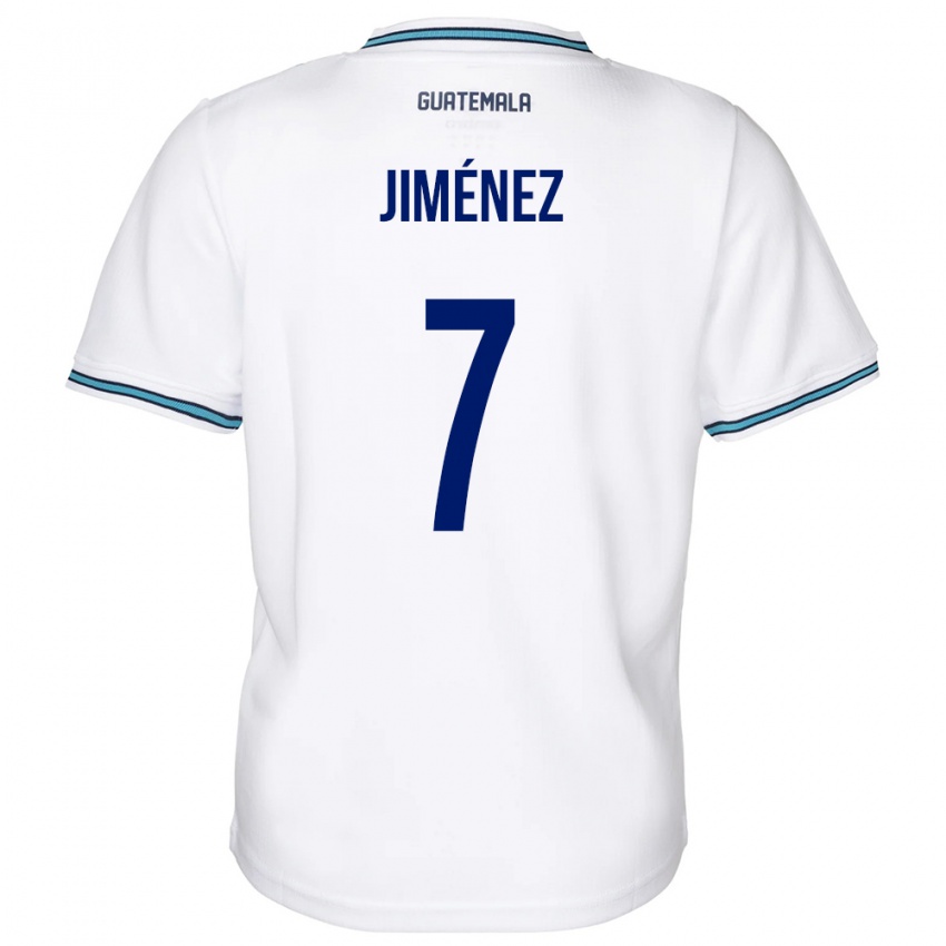 Herren Guatemala Cristian Jiménez #7 Weiß Heimtrikot Trikot 24-26 T-Shirt