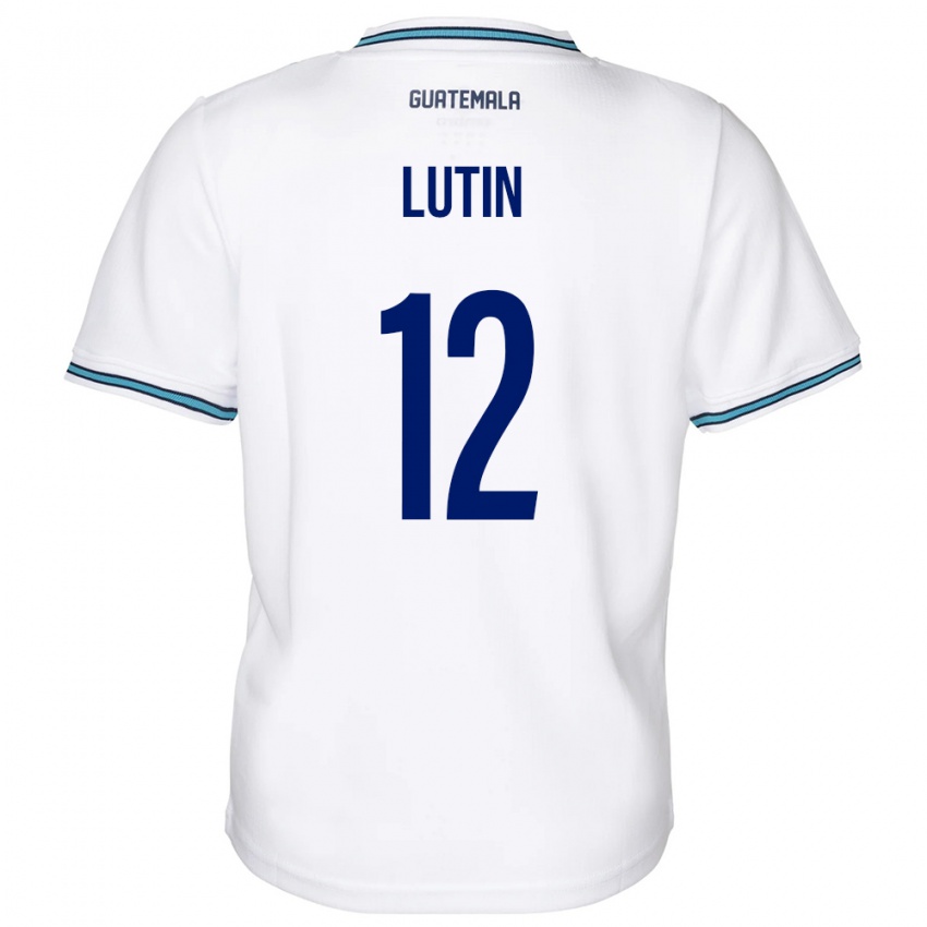 Herren Guatemala John Lutin #12 Weiß Heimtrikot Trikot 24-26 T-Shirt
