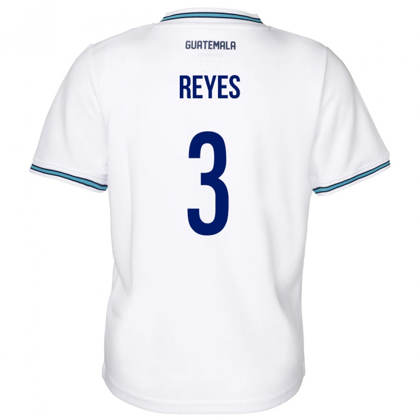 Herren Guatemala Martha Reyes #3 Weiß Heimtrikot Trikot 24-26 T-Shirt