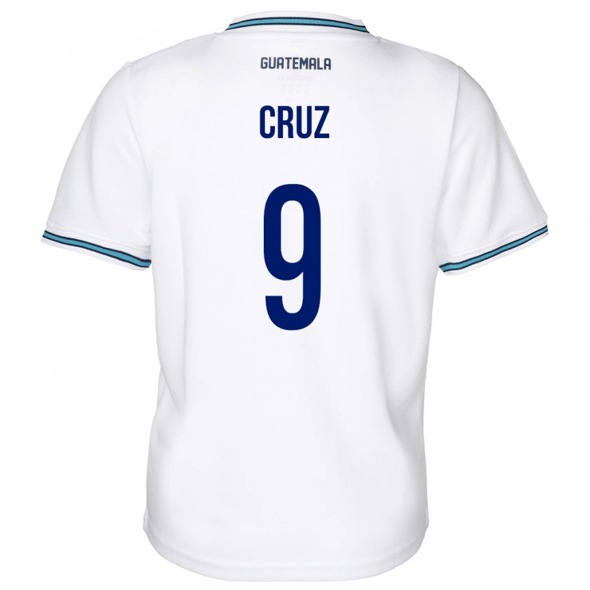 Herren Guatemala Celsa Cruz #9 Weiß Heimtrikot Trikot 24-26 T-Shirt