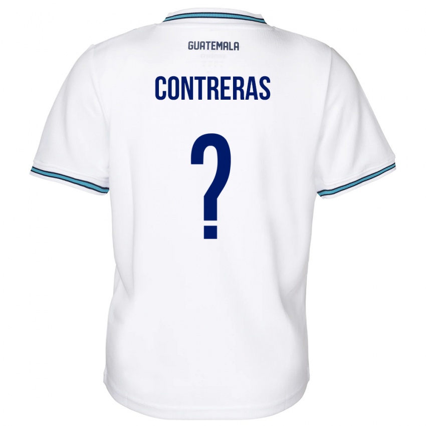 Herren Guatemala Betzael Contreras #0 Weiß Heimtrikot Trikot 24-26 T-Shirt