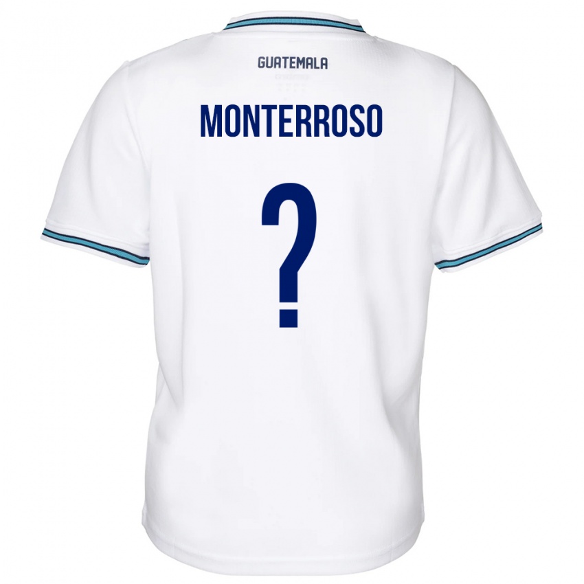 Herren Guatemala María Monterroso #0 Weiß Heimtrikot Trikot 24-26 T-Shirt