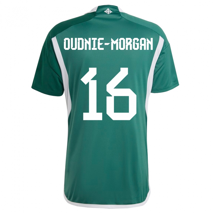 Herren Nordirland Rio Oudnie-Morgan #16 Grün Heimtrikot Trikot 24-26 T-Shirt