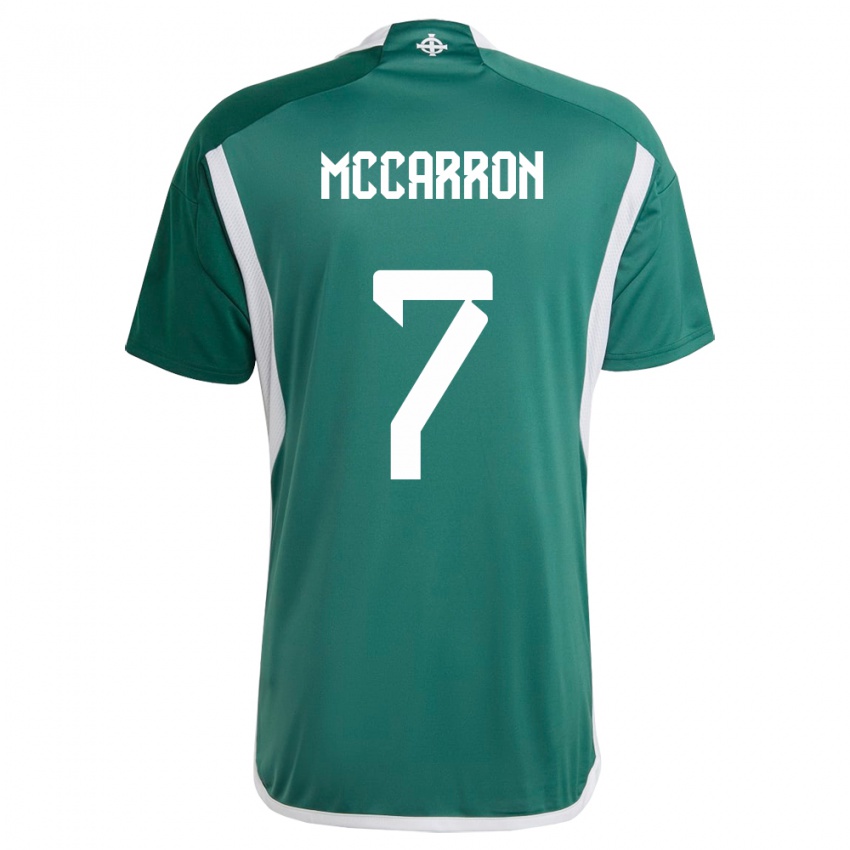 Herren Nordirland Chloe Mccarron #7 Grün Heimtrikot Trikot 24-26 T-Shirt