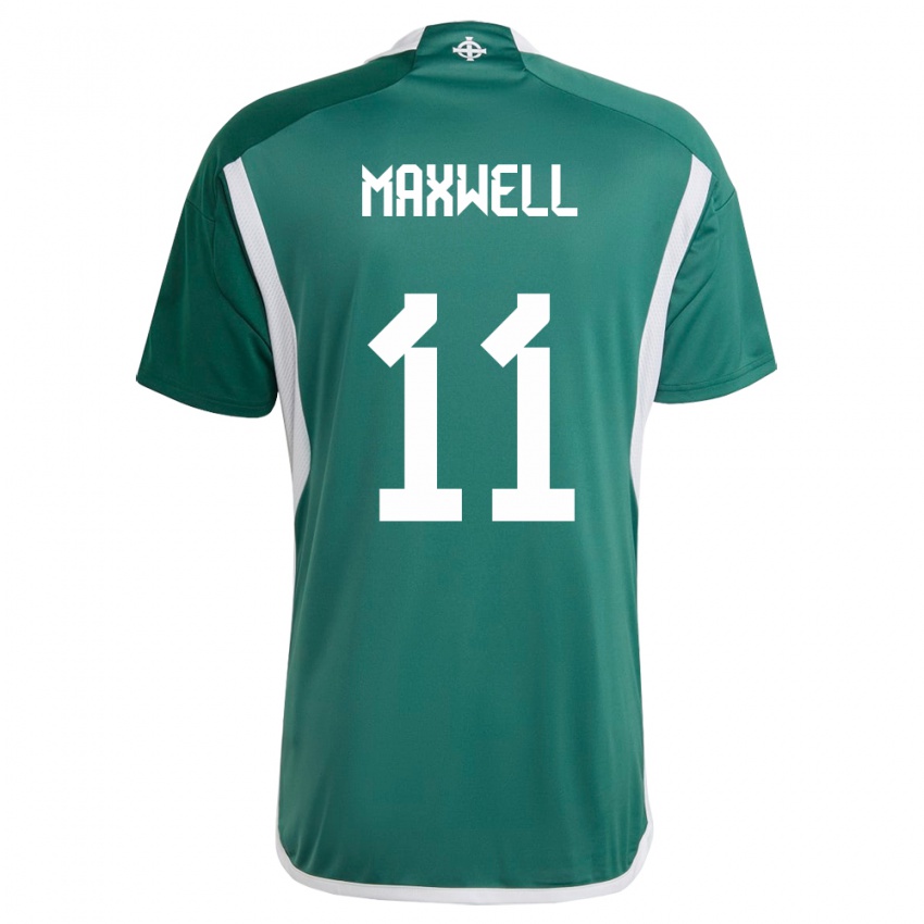 Herren Nordirland Danielle Maxwell #11 Grün Heimtrikot Trikot 24-26 T-Shirt