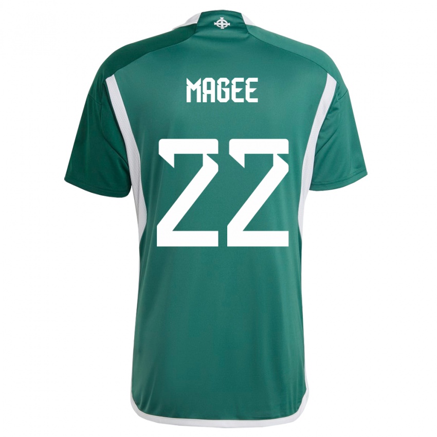 Herren Nordirland Abbie Magee #22 Grün Heimtrikot Trikot 24-26 T-Shirt