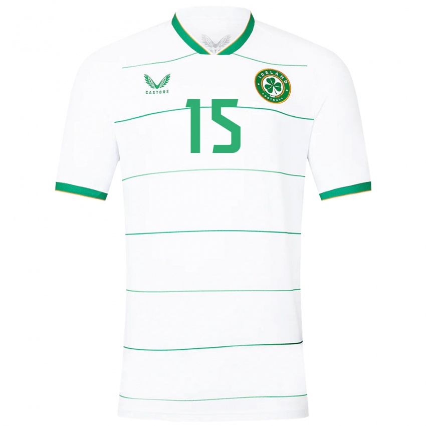 Herren Irische Oisín Gallagher #15 Weiß Auswärtstrikot Trikot 24-26 T-Shirt