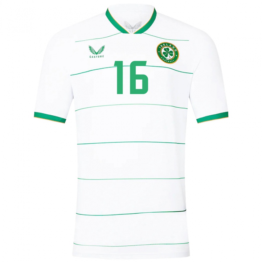 Herren Irische Caoimhín Kelleher #16 Weiß Auswärtstrikot Trikot 24-26 T-Shirt