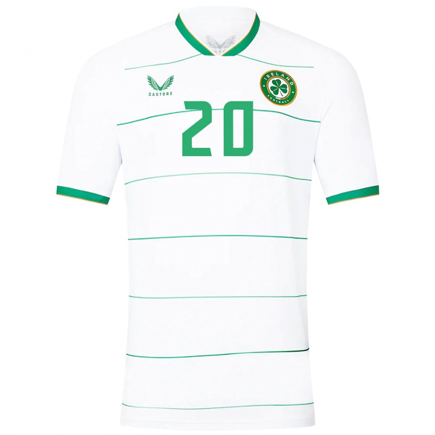 Herren Irische Cathal O'sullivan #20 Weiß Auswärtstrikot Trikot 24-26 T-Shirt