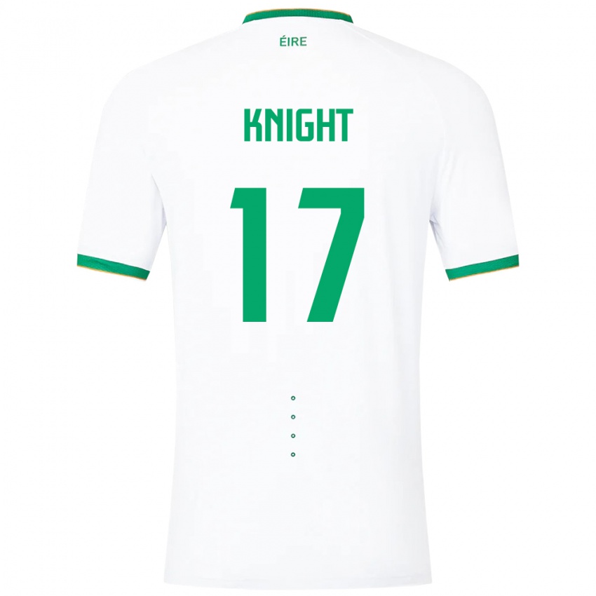 Herren Irische Jason Knight #17 Weiß Auswärtstrikot Trikot 24-26 T-Shirt