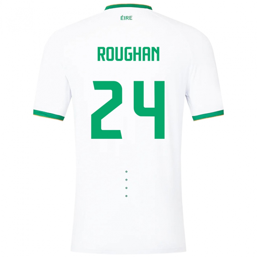 Herren Irische Sean Roughan #24 Weiß Auswärtstrikot Trikot 24-26 T-Shirt