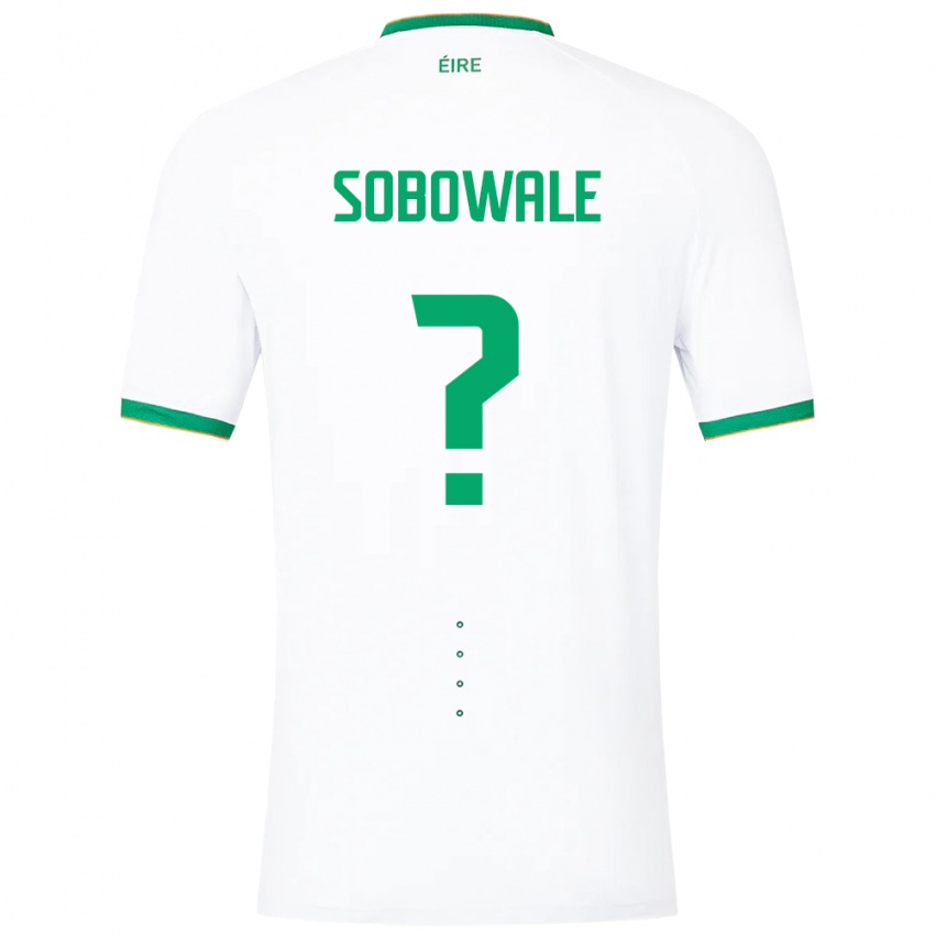 Herren Irische Timi Sobowale #0 Weiß Auswärtstrikot Trikot 24-26 T-Shirt