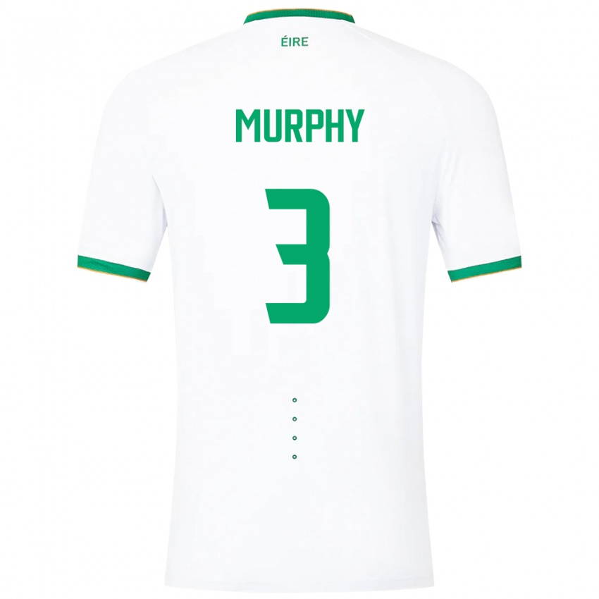 Herren Irische Alex Murphy #3 Weiß Auswärtstrikot Trikot 24-26 T-Shirt