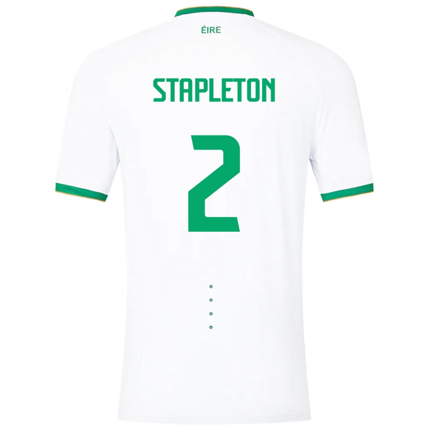 Herren Irische Jessie Stapleton #2 Weiß Auswärtstrikot Trikot 24-26 T-Shirt