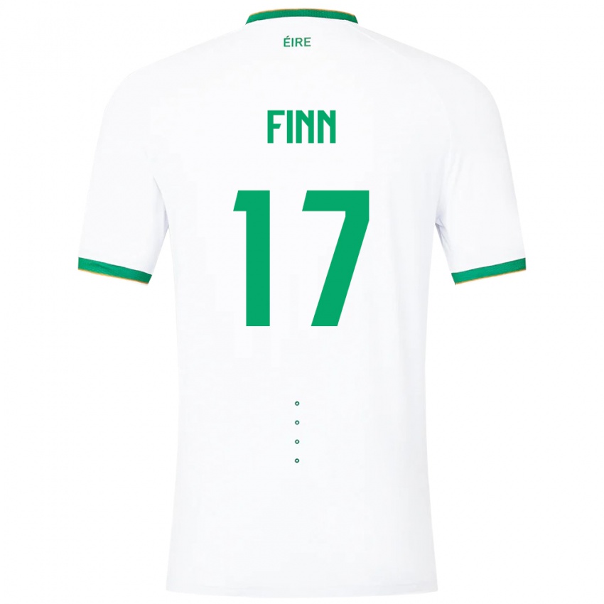 Herren Irische Jamie Finn #17 Weiß Auswärtstrikot Trikot 24-26 T-Shirt